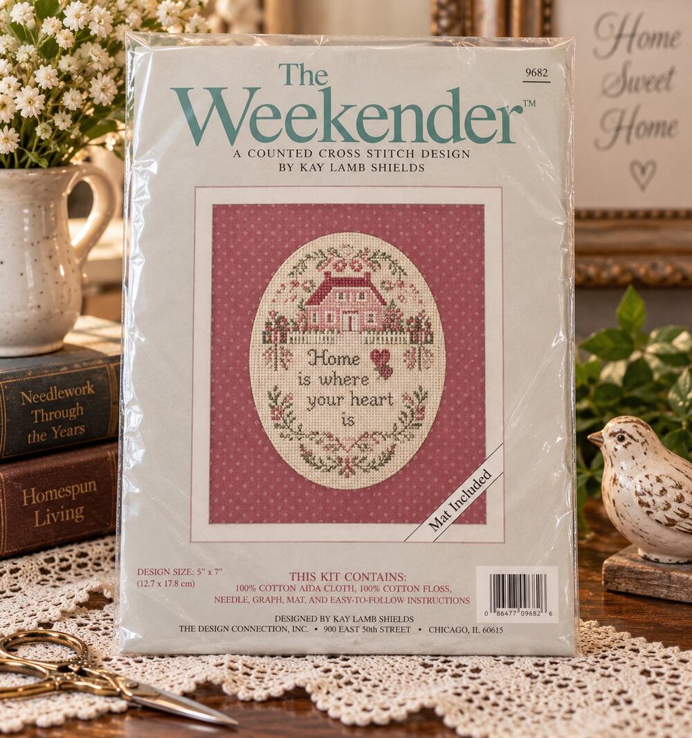 Weekenders Out Little Girl Baby Counted Cross Stitch Kit